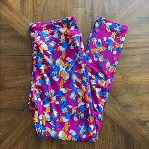 Lularoe women’s Disney Donald Duck TC leggings
